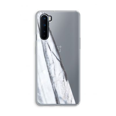 Gestreepte marmer: OnePlus Nord Transparant Hoesje