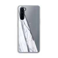 Gestreepte marmer: OnePlus Nord Transparant Hoesje