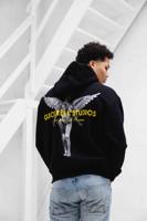 Quotrell Angel Hoodie Heren Zwart/Geel - Maat XS - Kleur: Zwart | Soccerfanshop