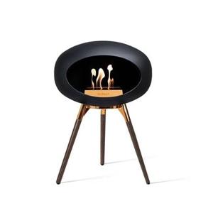 Le Feu Ground Low 45cm Zwart|Goud|Donkerbruin Oak