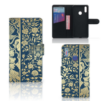 Huawei Y7 (2019) Hoesje Beige Flowers - thumbnail