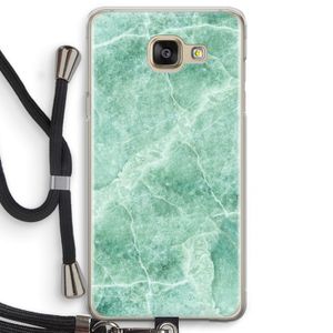 Groen marmer: Samsung Galaxy A5 (2016) Transparant Hoesje met koord