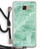 Groen marmer: Samsung Galaxy A5 (2016) Transparant Hoesje met koord