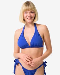 HEMA Dames Triangel Bikinitop Blauw (blauw)