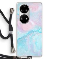 Fantasie pastel: Huawei P50 Pro Transparant Hoesje met koord