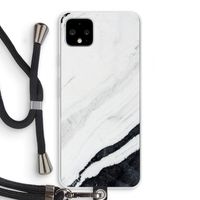 Elegante marmer: Pixel 4 XL Transparant Hoesje met koord Elegante marmer: Pixel 4 XL Transparant Hoesje met koord
