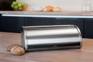 Brabantia Matt Steel Roll Top Bread Bin Rechthoekig Roestvrijstaal 1 stuk(s)