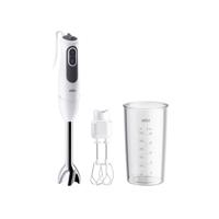 Braun 4193-MQ3105B HB BRAUN WH Staafmixer 750 W Met maatbeker, Met mixbeker, Turbofunctie Wit-grijs