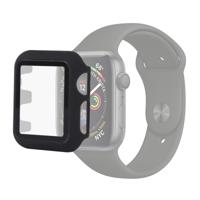 PC + glazen beschermhoes voor Apple Watch Series 3 & 2 & 1 38mm (zwart)