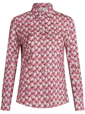 ETRO chemise à fleurs - Rose