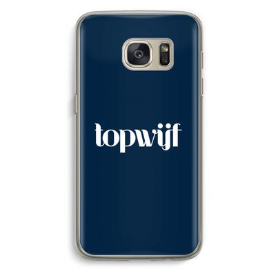 Topwijf Navy: Samsung Galaxy S7 Transparant Hoesje