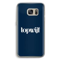 Topwijf Navy: Samsung Galaxy S7 Transparant Hoesje