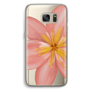 Pink Ellila Flower: Samsung Galaxy S7 Transparant Hoesje