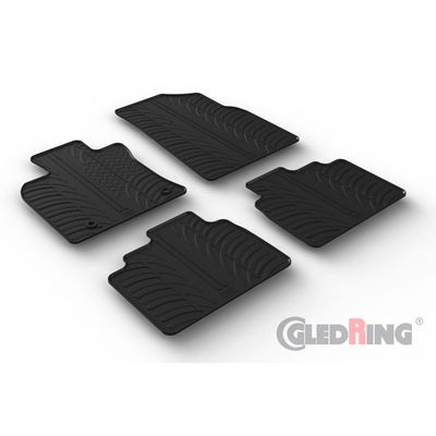 Rubbermatten passend voor Toyota Camry (XV7) 2018- (T-Design 4-delig + montageclips) GL0876