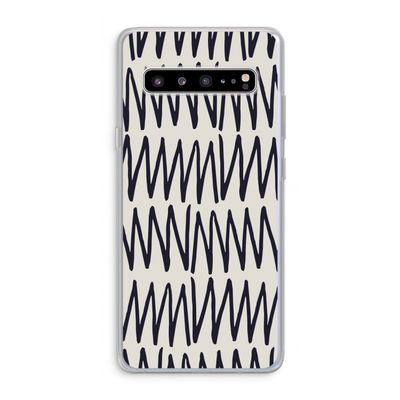 Marrakech Zigzag: Samsung Galaxy S10 5G Transparant Hoesje