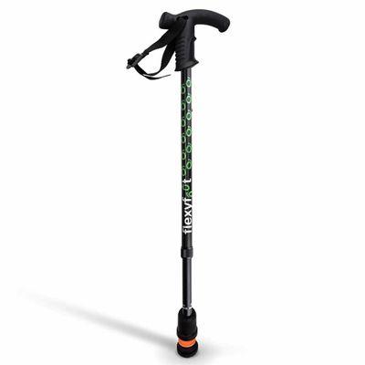 Wandelstok met Derby handvat | Kies uw kleur : Zwart | Flexifoot