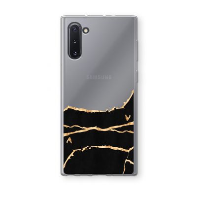 Gouden marmer: Samsung Galaxy Note 10 Transparant Hoesje