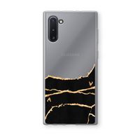 Gouden marmer: Samsung Galaxy Note 10 Transparant Hoesje