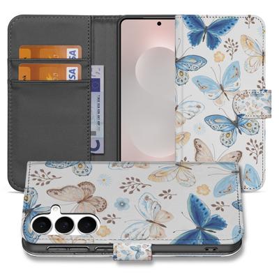 Samsung Galaxy S25 FE Vlinder Wallet Hoesje Met 3 Pasjes PU Leder