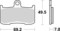 BREMBO Remblokken, voor de moto, Road Gesinterd Metaal 07KA23LA