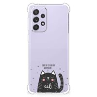 Samsung Galaxy A33 Stevig Bumper Hoesje Cat Good Day