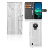 Nokia 1.4 | Book Style Case | White Wood