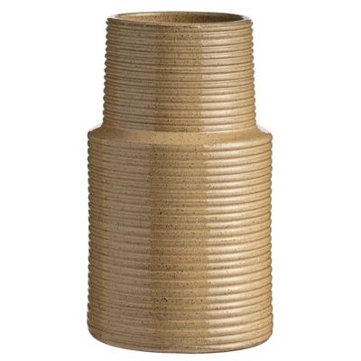 Leen Bakker - Vaas Kyoto - Geel/bruin - 30xØ16 Cm - Keramiek - Geel#Bruin