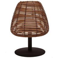 Lampada da tavolo senza fili - LUMISKY - BOHEME - H25 cm - Rattan naturale - Bianco caldo e LED bianco
