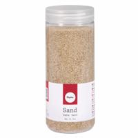 Hobby Fijn decoratie zand korrels - beige - 475 ml - zandkorrels - knutselmateriaal