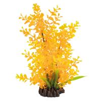 Superfish Art Plant Ludwigia Orange 25cm - Onderhoudsvrije Kunstplant met Realistische Rotsbasis