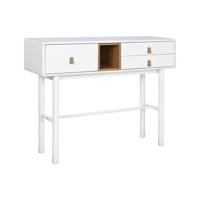 Wandtafel Home ESPRIT Geel Wit Hout MDF 120 x 35 x 90 cm