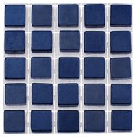 119x stuks mozaieken maken steentjes/tegels kleur donkerblauw 0.5 x 0.5 x 0.2 cm - thumbnail