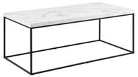 Salontafel Brennero Rechthoek Wit Marmerlook 110cm - Giga Living - thumbnail