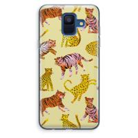 Cute Tigers and Leopards: Samsung Galaxy A6 (2018) Transparant Hoesje
