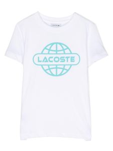 Lacoste Kids t-shirt à logo imprimé - Blanc