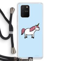 Eenhoorn: Samsung Galaxy S10 Lite Transparant Hoesje met koord