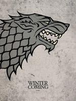 Kunstdruk Game of Thrones - Stark 60x80cm