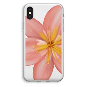 Pink Ellila Flower: iPhone XS Transparant Hoesje