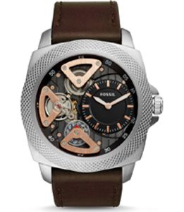 Horlogeband Fossil BQ2206 Leder Bruin 24mm