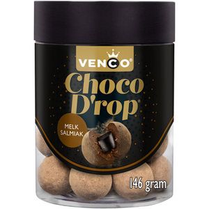 Venco Venco - Chocodrop Melk Salmiak 146 Gram 6 Stuks