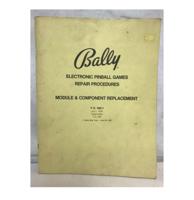 Bally Electronic Pinball Games Repair Handleiding Origineel 1978