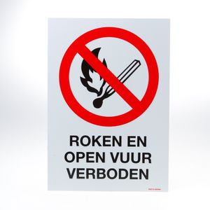 Roken en open vuur verboden