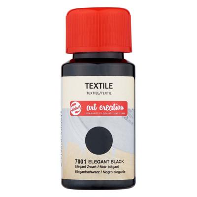 Talens art creation textiel fles 50ml elegant zwart 7001