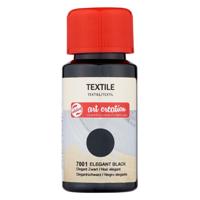 Talens art creation textiel fles 50ml elegant zwart 7001