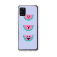 Smiley watermeloen: Samsung Galaxy A31 Transparant Hoesje