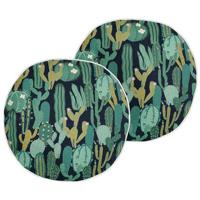 Beliani - VIOZENE - Tuinkussen set van 2 - Groen - 40 cm - Polyester - thumbnail