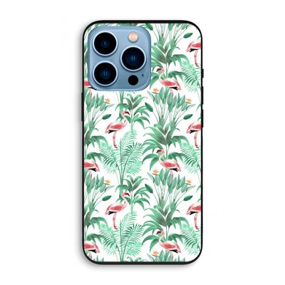 Flamingo bladeren: iPhone 13 Pro Biologisch afbreekbaar hoesje