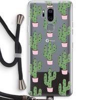Cactus Lover: LG G7 Thinq Transparant Hoesje met koord