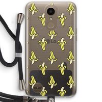Bananas: LG K10 (2017) Transparant Hoesje met koord Bananas: LG K10 (2017) Transparant Hoesje met koord
