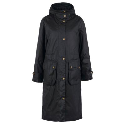 Dames waxjas Cannich Black lang